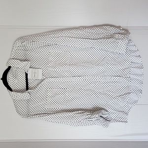 Emily Daniel's Botton down blouse with‎ collar sz Medium NWT